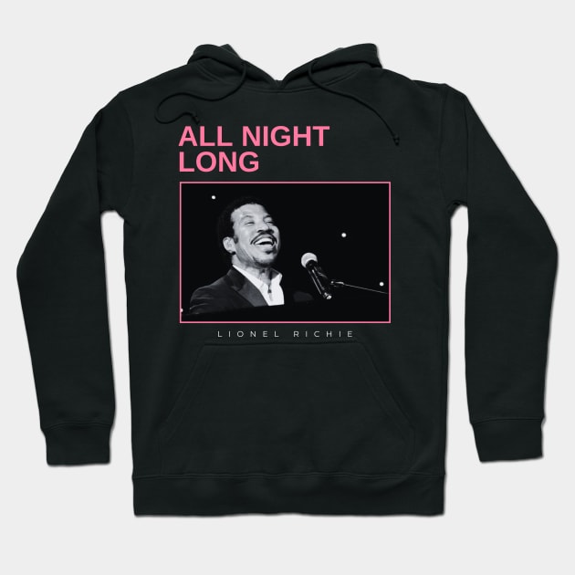 all night long - vintage minimalism Hoodie by sagitaerniart